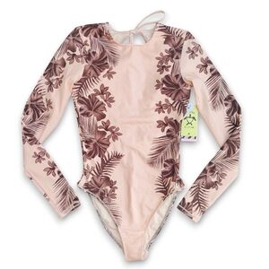 Hurley x Carissa Moore Hawaiian Lei Tie Surf Suit Swimsuit Size S NWT